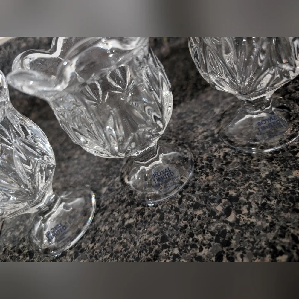 The Limited Crystal Clear Vases Elegant Accents Tulip Design